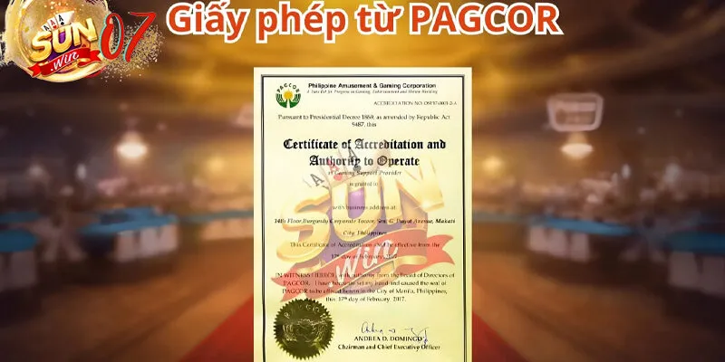 giấy phép sunwin